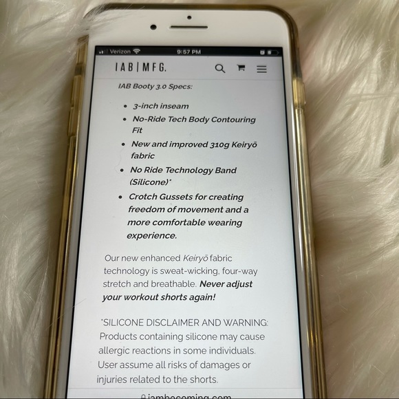 IAB MFG 3-inch no-ride athletic booty shorts hidden inside pocket XS - Picture 7 of 9